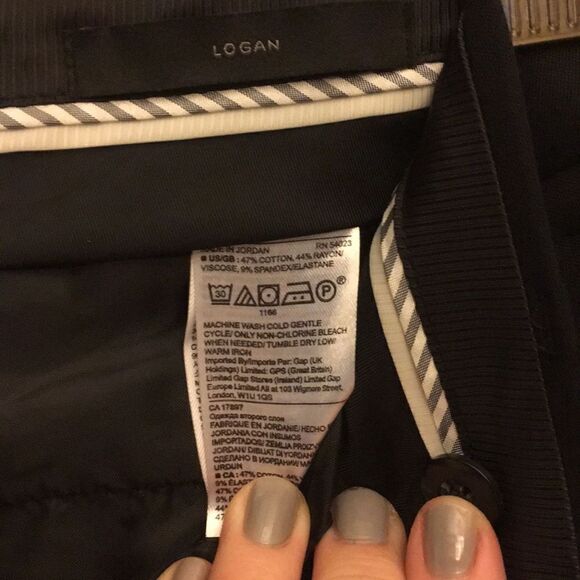 Banana Republic LOGAN Bi Stretch Trouser Black - Picture 6 of 8